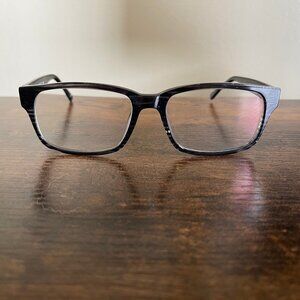 Women's Zyloware Vanderbilt 566Z Black Rectangle Eyeglass Frames Only 54-18-150